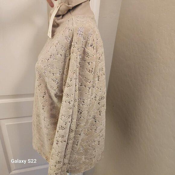 Dylan Developed by True Grit Top Tan Sweater. Small NWT - Picture 2 of 8